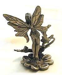 Pewter Fairy & Butterflies Figurine