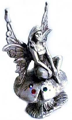 Details about   Pewter Fairy With Mushrooms  Figurine 