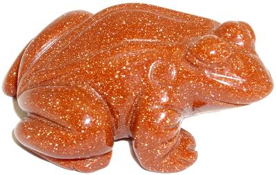 Goldstone Frog Carving