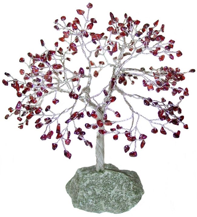 Garnet Gem Tree - 300 Stones