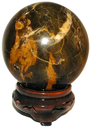 Gold & Black Onyx Sphere