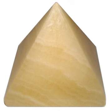 Yellow Calcite Pyramid 