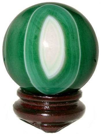 60mm Green Agate Sphere