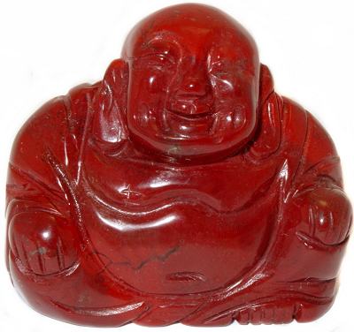 Red Jasper Carved Buddha