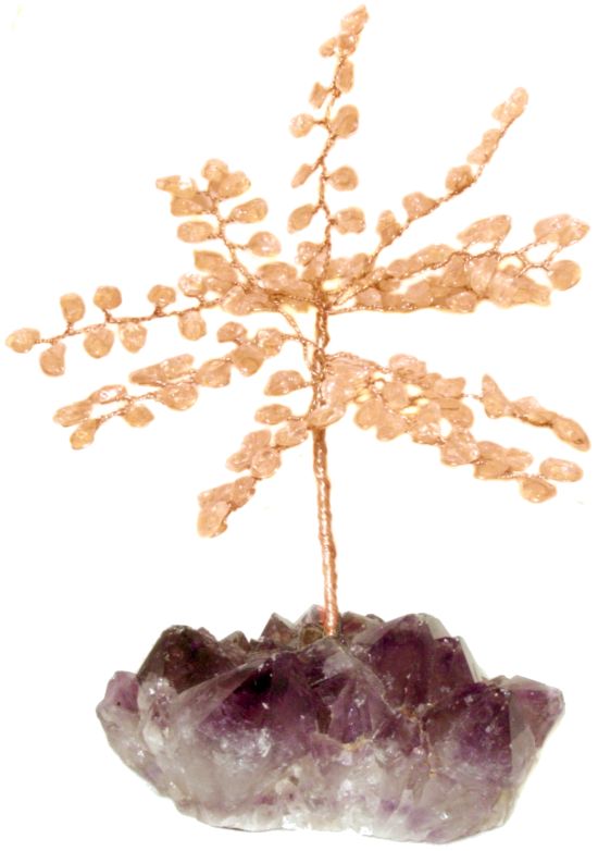 Rose Quartz Gem Tree