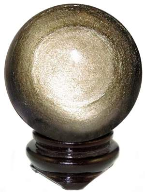 2" Sheen Obsidian Sphere