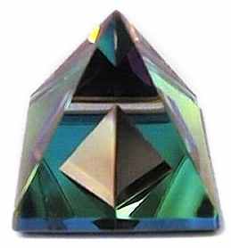 Rainbow Pyramid in 2 1/2" Crystal Pyramid