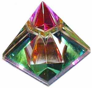 Sphere in 2 1/2" Crystal Pyramid