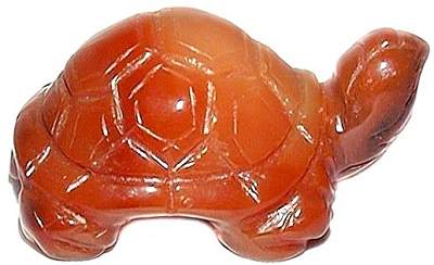Carnelian Turtle Carving
