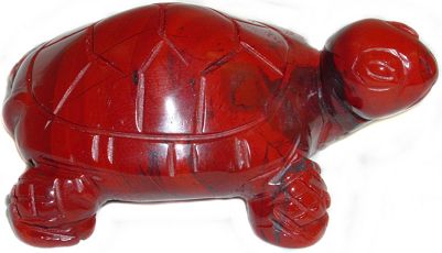 Red Jasper Turtle Carving