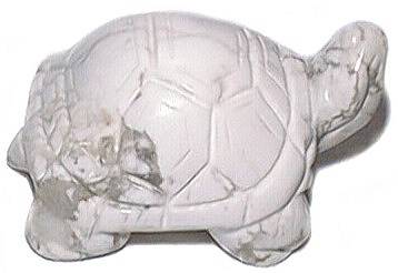 Howlite Turtle Carving 