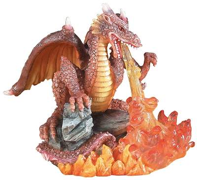 Orange Fire Dragon Figurine $21.95