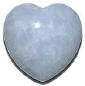 Blue Calcite Puff Heart