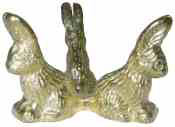 Brass Rabbits Egg Stand