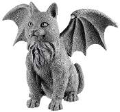 Large Cat Gargoyle Figurine