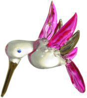 Pink Hummingbird Suncatcher