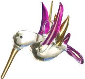 Purple Hummingbird Suncatcher
