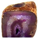 Purple Agate Candle Lamp