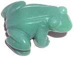 Aventurine Frog Carving