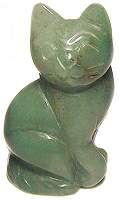 Aventurine Cat Carving