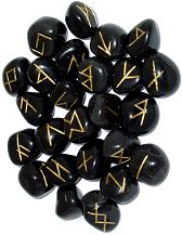 Black Agate Rune Stones