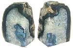 Blue Agate Bookends 