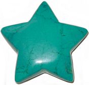 Blue Howlite Star Carving