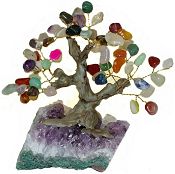 Large Multi Gemstone Tree