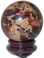 Brecciated Jasper Sphere