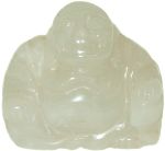 Snow Quartz Buddha Carving