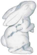 Howlite Carved Rabbit