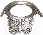 Pewter Butterfly Egg Stand