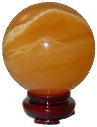 Orange Calcite Sphere