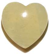 Gold Calcite Heart