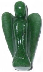 Green Quartz Carved Angel $9.95