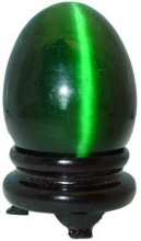 Dark Green Cat's Eye Egg