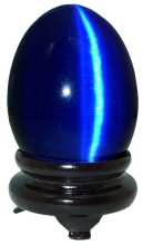 Navy Blue Cat's Eye Egg