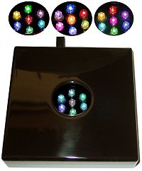 Color 7 LED Wood Light Base