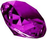 Amethyst Diamond Paperweight