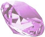 Purple Diamond Paperweight