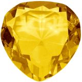 Heart Paperweight - Yellow