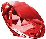 Red Diamond Paperweight