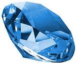 Blue Diamond Paperweight
