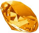 Gold Diamond Paperweight