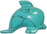 Howlite Dolphin Carving
