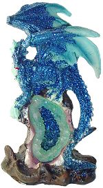 Glitter Dragon & Geode Crystal $5.95