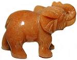 Red Aventurine Carved Elephant