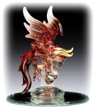 Gold Glass Dragon