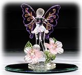 Glass Sparkle Fairy Figurine