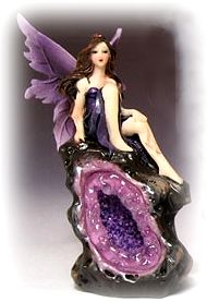 Fairy on Purple Geode Figurine $5.95